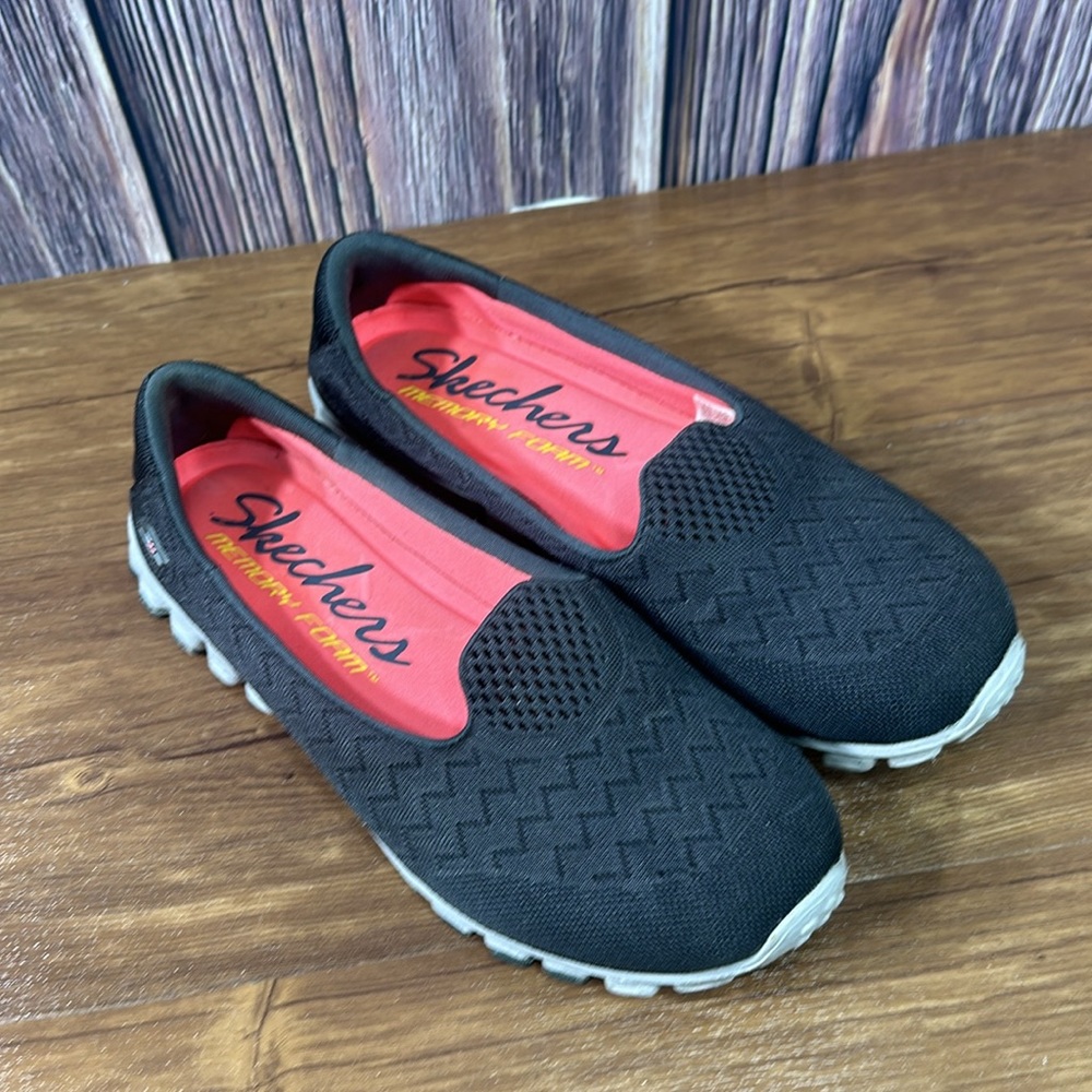 Skechers EZ Flex Flicker Slip On Mary Jane Flat Womens Size 6.5